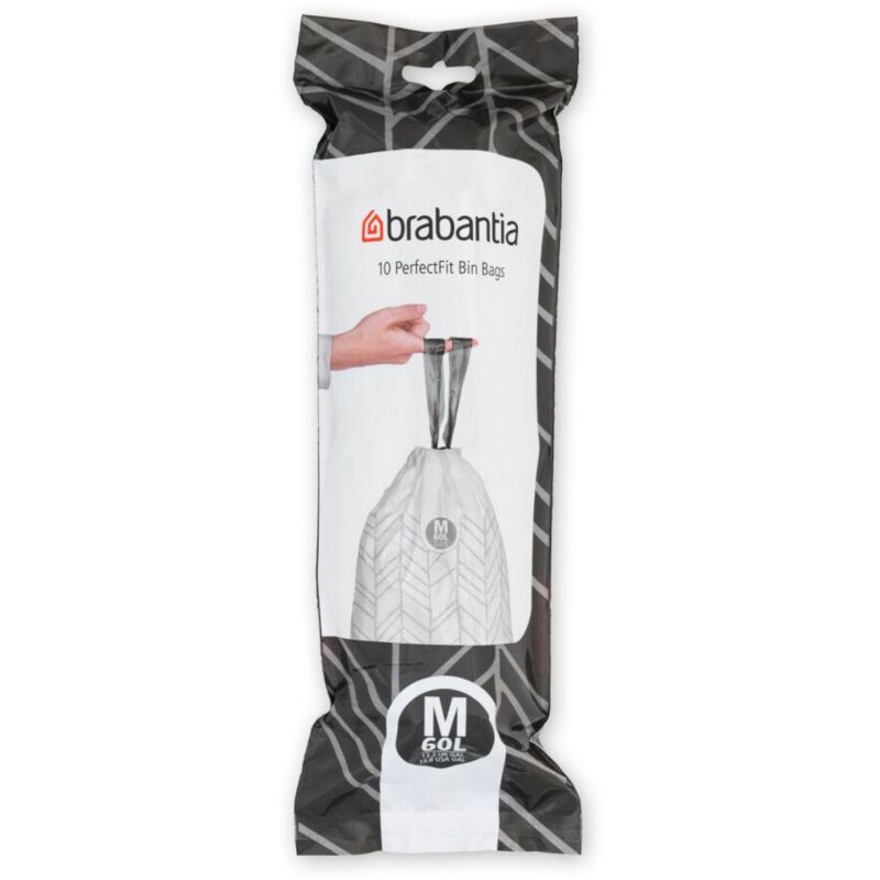 Brabantia - Sacs poubelle Perfect Fit m 60L 10 pièces