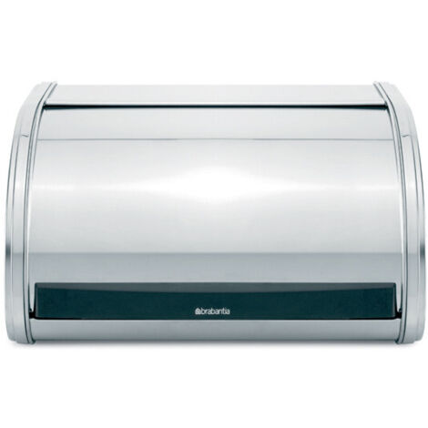 Brabantia Single Brotkasten/Rollbrotkasten, Brotbox, Brotbehälter aus Metall, Edelstahl, 339585