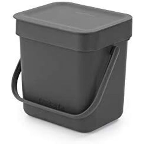 Brabantia Sort e Go Pattumiera 3 Litri Grigio