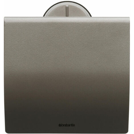 Brabantia Toilettenpapierhalter, Klopapierhalter, Klorollenhalter, Edelstahl Platin, 483363