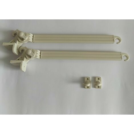 Braccetti per Tende da Sole in Alluminio 50 cm Coppia Kit con Ganci Vari Colori