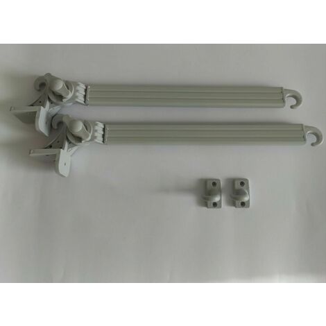 Braccetti per Tende da Sole in Alluminio 50 cm Coppia Kit con Ganci Vari Colori