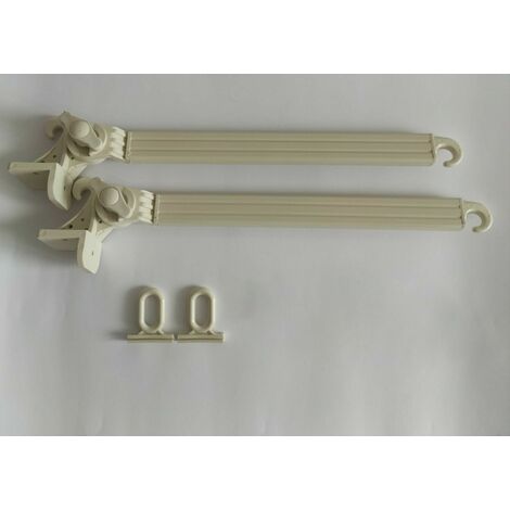 Braccetti per Tende da Sole in Alluminio 50 cm Coppia Kit con Occhioli Vari Colori