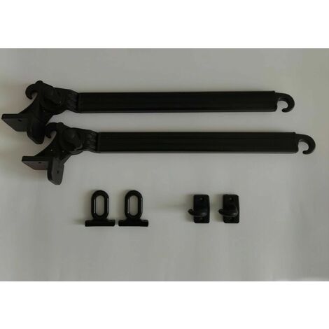 Braccetti Tende da Sole in Alluminio 70 cm Coppia Kit con Occhioli e Ganci Vari Colori