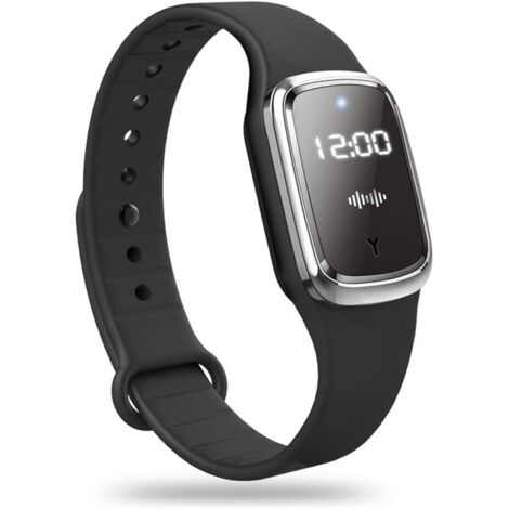 Braccialetti repellenti per zanzare a ultrasuoni, orologio da polso elettronico repellente per zanzare con ricarica USB/impermeabile/riutilizzabile/portatile per campeggio all'aperto, escursionismo - 
