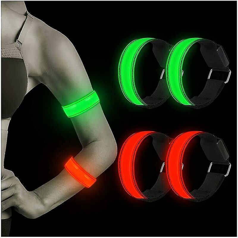 Braccialetto Led. Confezione da 4 braccialetti