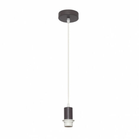 Braccio a sospensione con display 1xe27 marrone regx10x10 cm