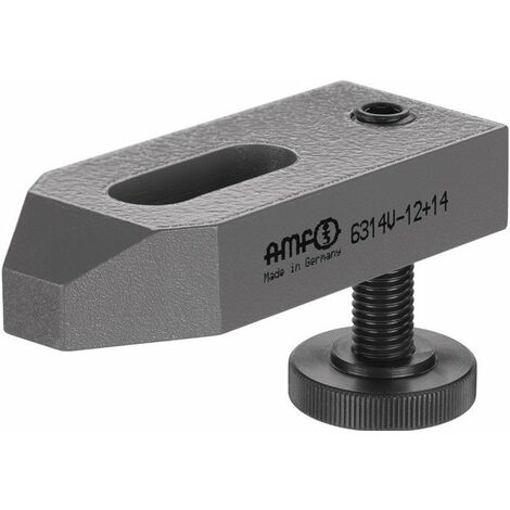 Braccio di serraggio n. 6314V per scanalatura a T 16 + 18 mm altezza di serraggio 13-87 mm AMF