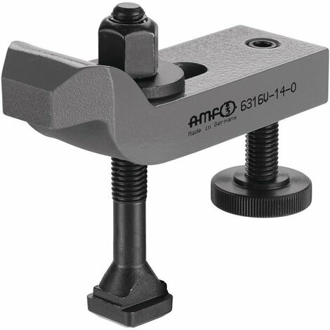 Braccio di serraggio n. 6316V per cava a T 20mm L.200mm vite di serraggio M20x20x160mm AMF