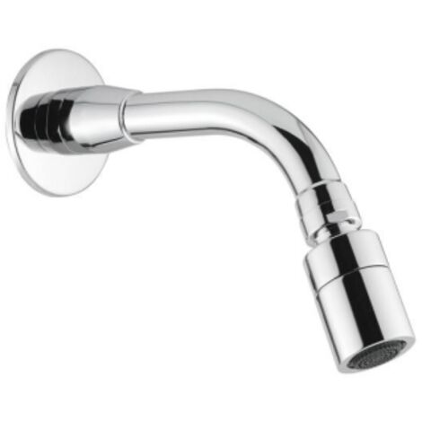 Braccio doccia antivandalo con soffione orientabile anticalcare Idral 09031  Cromato - Ottone