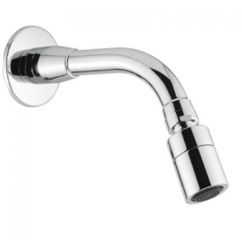 BRACCIO DOCCIA ANTIVANDALO IN TUBO CON SOFFIONE ORIENTABILE cm 16,5 IDRAL