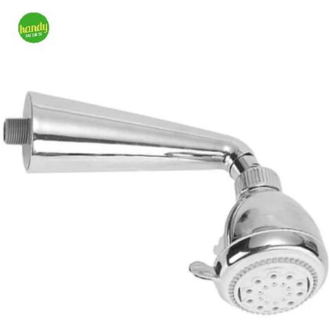 Braccio doccia con soffione tondo in abs modello phone 1/2"  5 getti AMBRA WATER