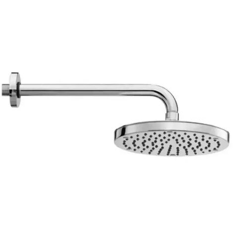 Braccio doccia con soffione tondo in ottone cromato modello oki ø200 1 getto BOSSINI