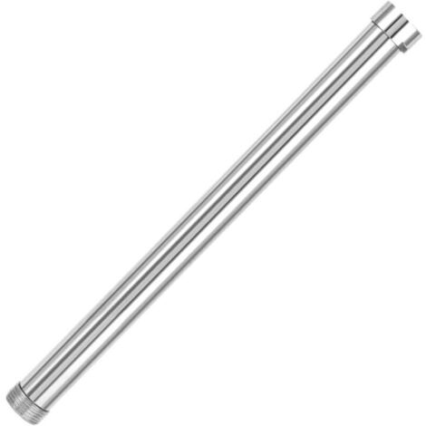 Braccio doccia da 30 cm, prolunga per braccio doccia G3/4, prolunga per soffione doccia, soffione doccia inferiore con tubo in rame cromato, accessorio di prolunga per soffione doccia (25 cm)