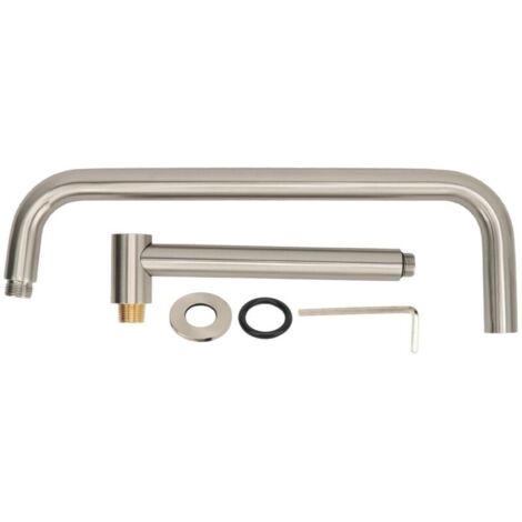 Braccio doccia girevole a 360 gradi S GRAPE S TRAVAIL ARMEUX in acciaio inox per edifici multipiano o vasche da bagno, con braccio doccia estensibile