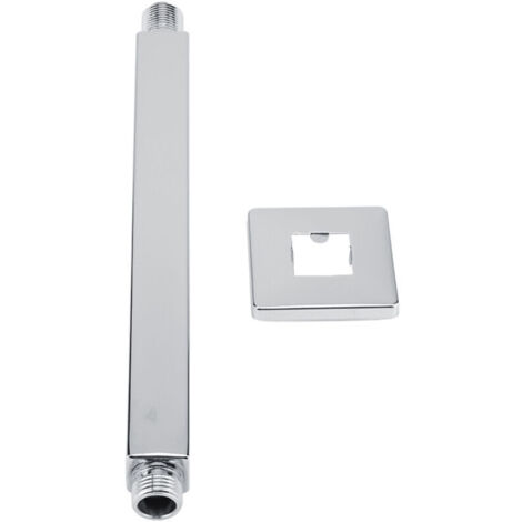 Braccio doccia in acciaio inox lucido per soffione doccia a soffitto del bagno – Installazione rapida, adatto per soffioni doccia a scomparsa – Tubo del braccio elegante e stabile (10