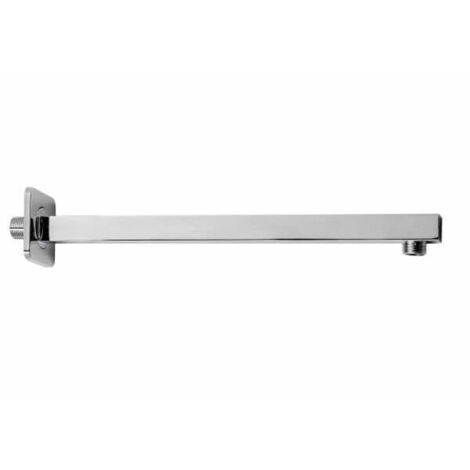 Braccio Doccia in Acciaio Squadrato Cromato Bagno Moderno Top Line Metaform