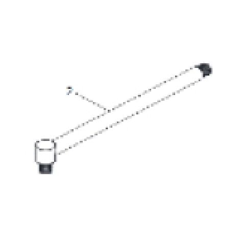 Braccio doccia per art. 100-pab-b/n