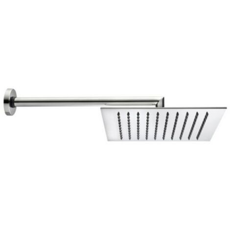 BRACCIO DOCCIA TETIS CON SOFFIONE QUADRO Cromo - cm 30x30