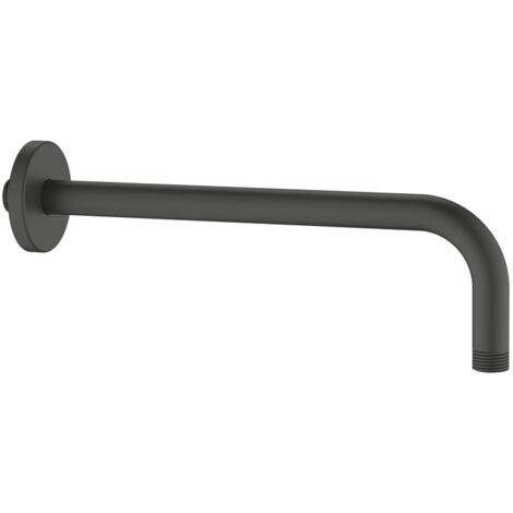 Braccio doccia tondo 30 cm gungrey con attacco universale