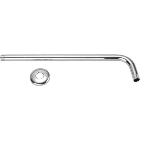 Braccio doccia tondo curvo in ottone cromato per soffioni doccia 1/2" - 42 cm AMBRA WATER