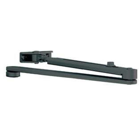 Braccio standard nero per chiudiporta dc140/dc120 - Specifiche: senza fermo, nero RAL9005 (DCL1409005)