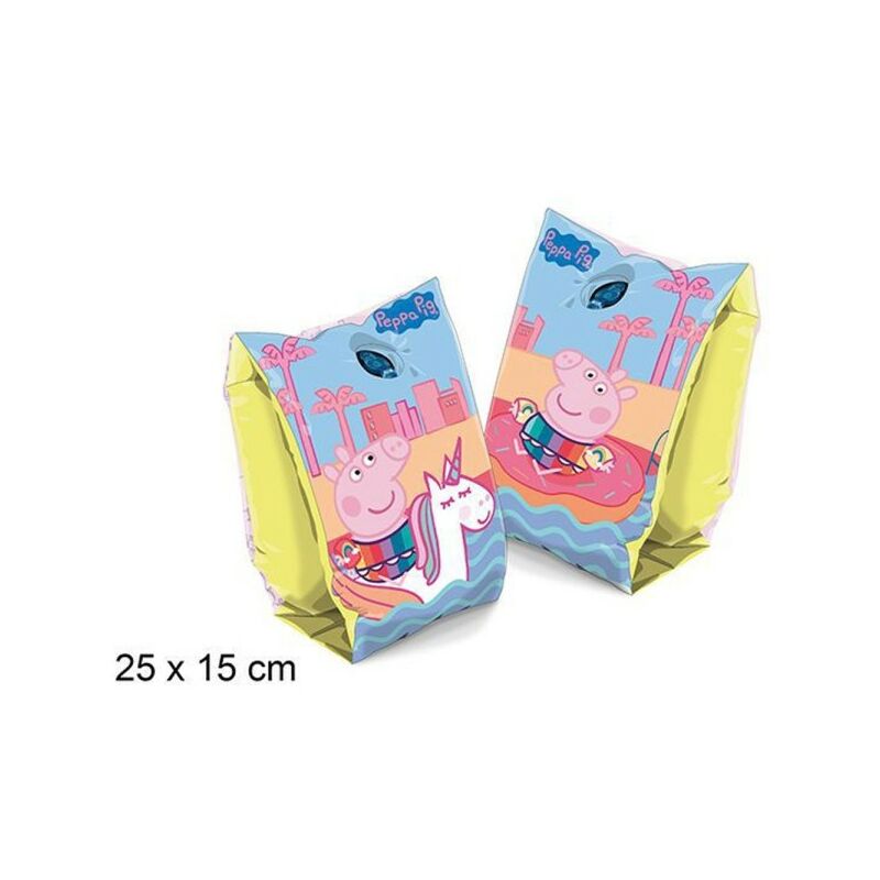 Peppa Pig Apoyabrazos Hinchables Piscina Mar Para Niños Mangas 25X15Cm