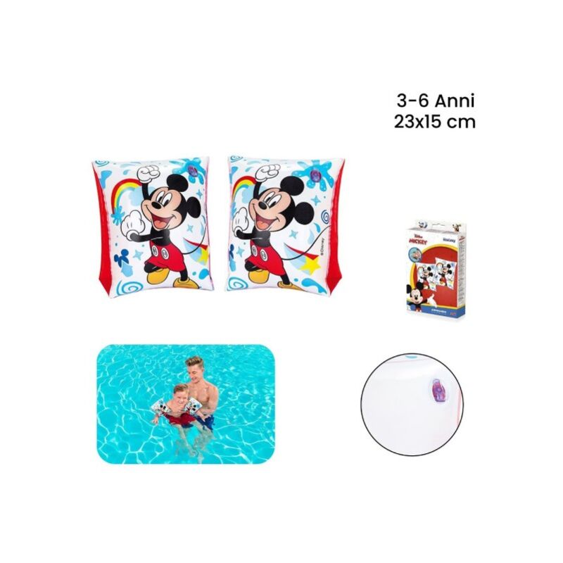 Trade Shop Traesio - Apoyabrazos Mickey Mickey Y Los Amigos Del Rally 23X15Cm Niños 3-6 Años 91002