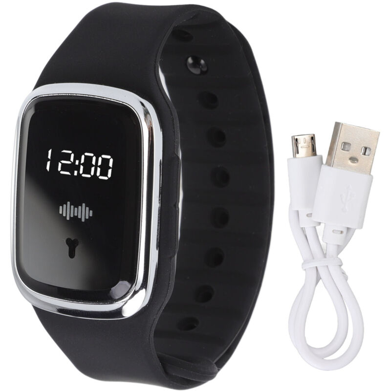 Bracelet Anti Moustiques Ultrasonique Rechargeable USB, Ajustable pour Femmes Enceintes et Bébés, Sécurité Maximale