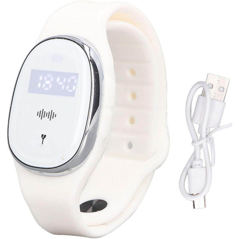 Bracelet Anti-Moustiques Ultrasonique Rechargeable USB - Idéal Femmes Enceintes et Enfants - Extérieur