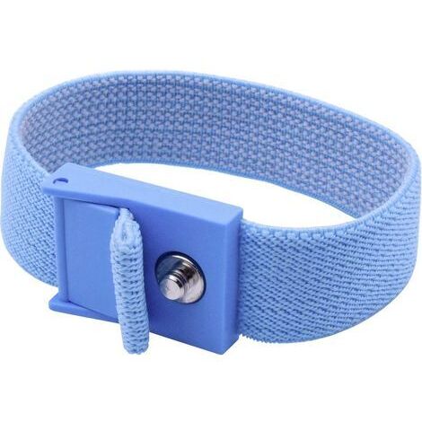 BRACELET ANTISTATIQUE (ESD) BLEU QUADRIOS 1903EC033 BOUTON-PRESSION 4 MM 1 PC(S)