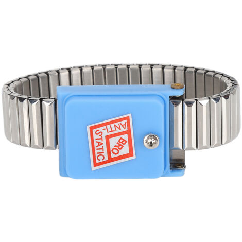Bracelet antistatique sans fil ESD, brassard élastique décharge métallique sans accumulation statique