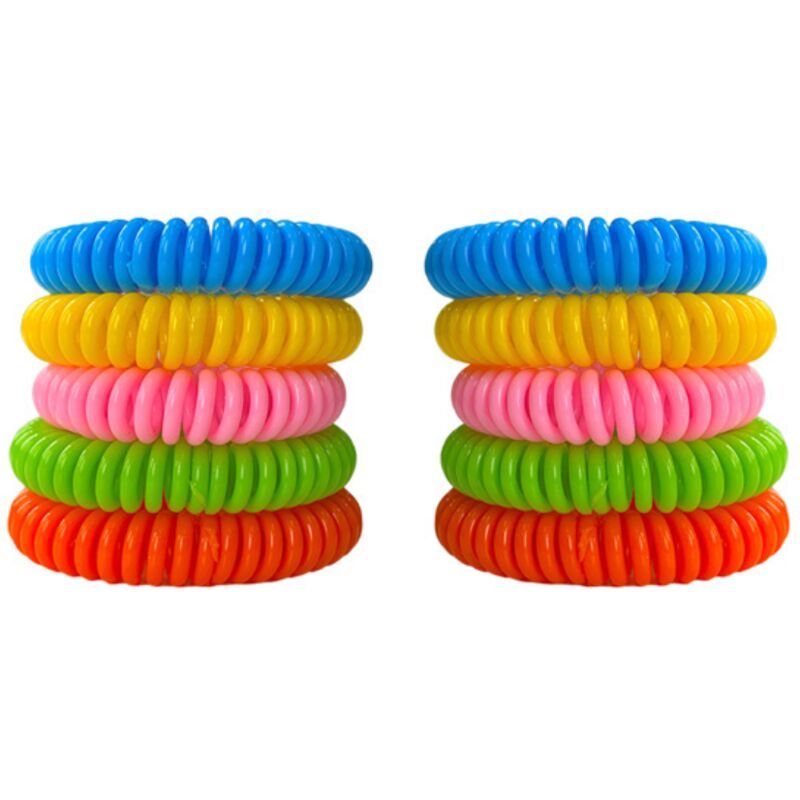 Bracelet citronnelle (10 pièces) - VENTEO - Résiste à l'eau - Efficacité longue durée - Pack de 10 Bracelets pour Adultes et Enfants - Taille unique