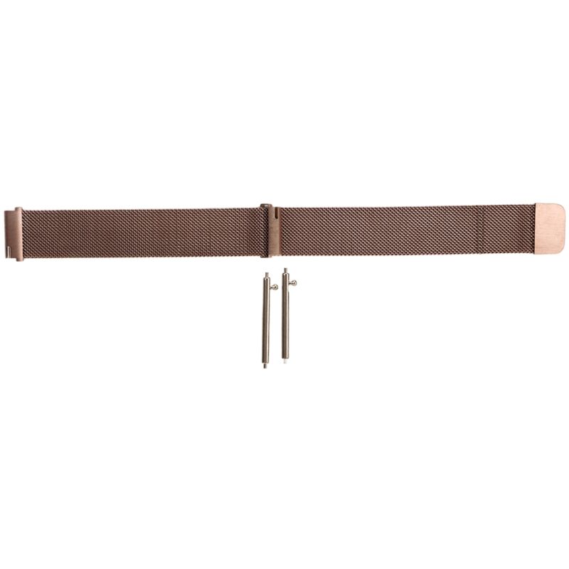 Bracelet de montre magnétique en acier inoxydable, facile à changer, confortable et respirant pour Huawei GT2, couleur or rose.