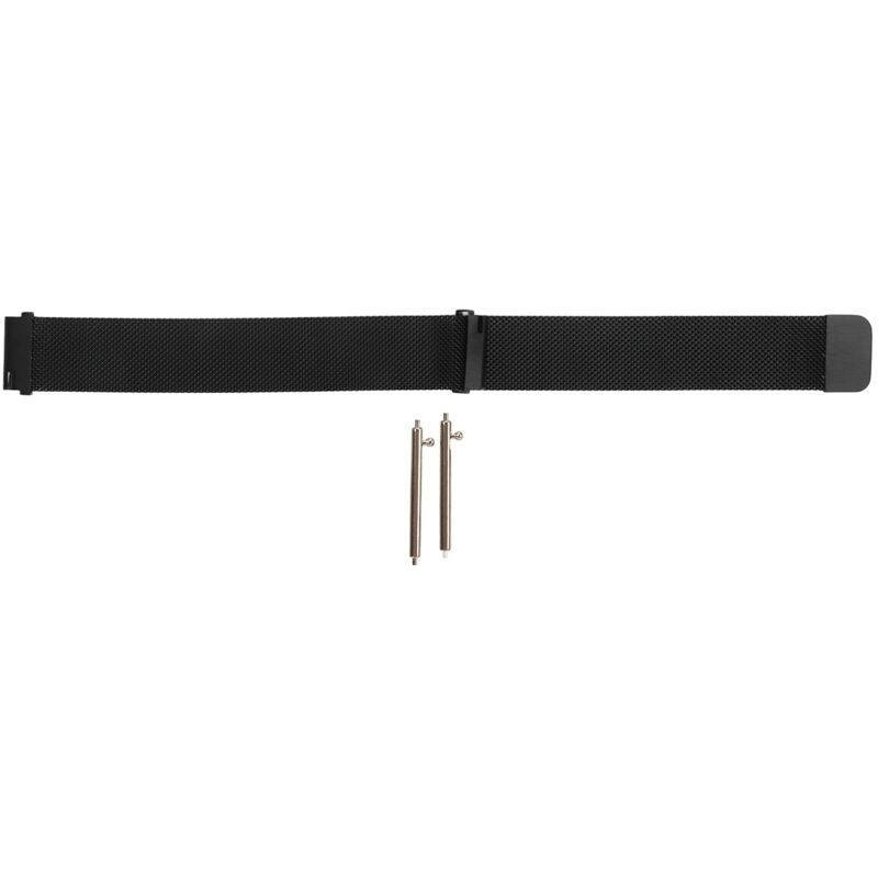 Bracelet de montre magnétique en acier inoxydable pour Huawei GT2, facile à changer et confortable à porter, couleur noire.