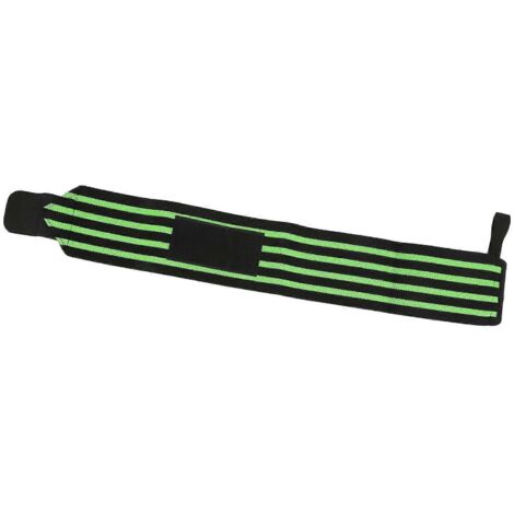 Bracelet de musculation ajustable pour poignet, maintien et élastiques, noir et vert