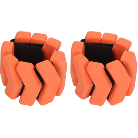 Bracelet de poids ajustable pour chevilles et poignets, parfait pour musculation et entraînement - Orange