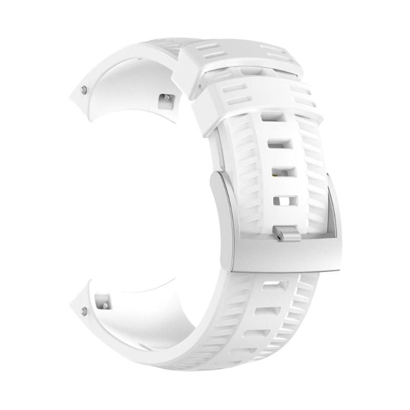 Fei Yu - Bracelet de rechange en silicone pour Suunto 9 Blanc