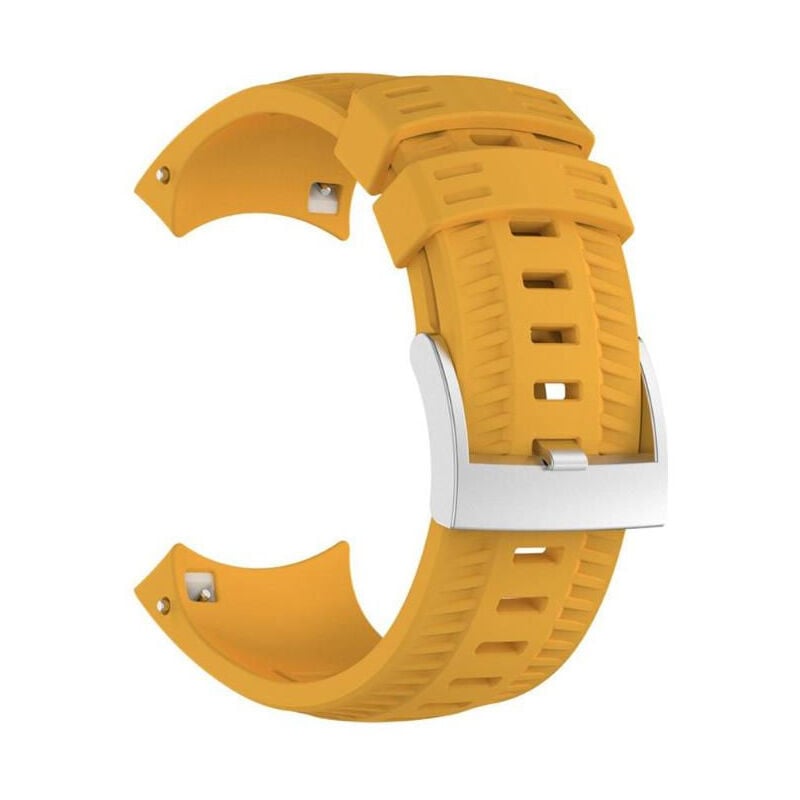 Fei Yu - Bracelet de rechange en silicone pour Suunto 9 Blanc