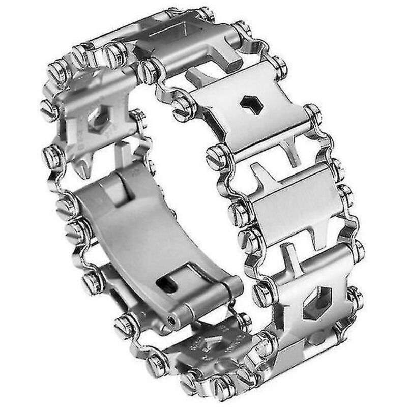 Bracelet d'outils multifonctions Bracelet de réparation en acier inoxydable Bracelet en acier inoxydable multi-outils