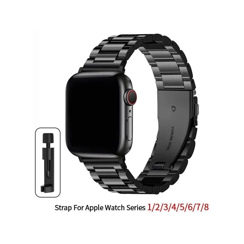 Fei Yu - Bracelet en acier inoxydable Bracelet en métal adapté à Apple Watch 8e génération 765