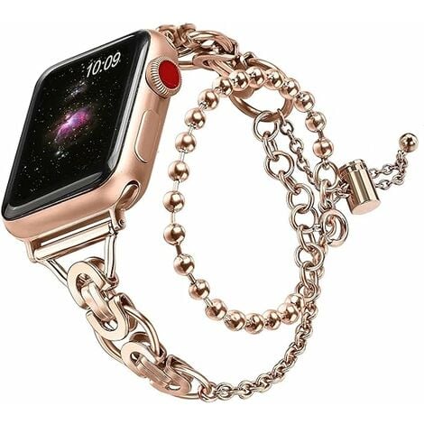 Bracelet Acier Milanais pour Apple Watch 38 40 41 42 44 45mm Serie 8 7 6 5  4 SE