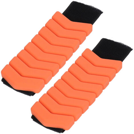Bracelet lesté ajustable pour cheville et poignet, idéal pour fitness et sports - Orange