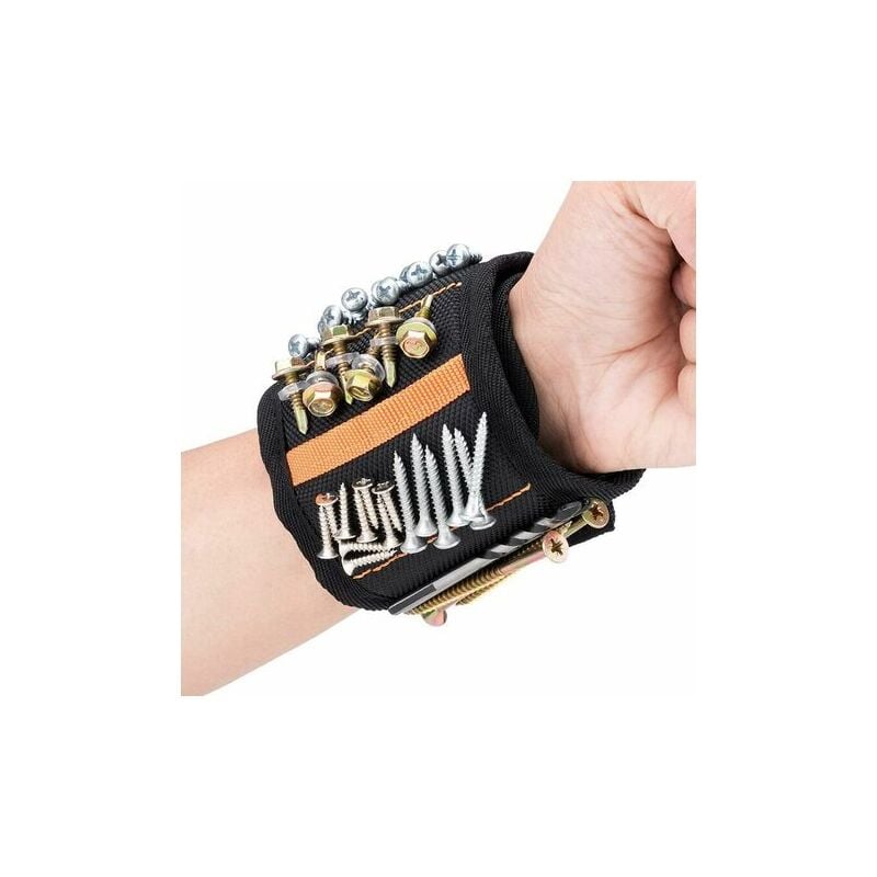 Ikodm - Bracelet Magnétique Avec 20 Aimants Puissants Meilleurs Cadeaux Pour Hommes Bracelet Magnétique Artisans, Cadeaux Pour Outils De Maintien Vis