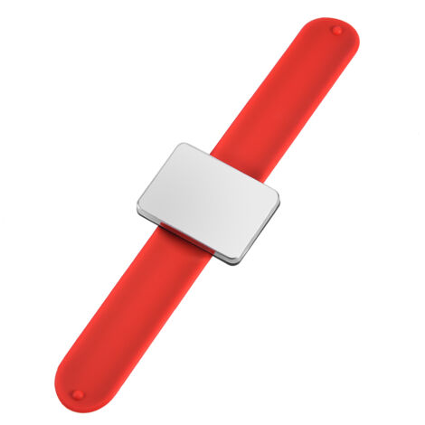 Bracelet Magnétique pour Cheveux - Porte-pinces et Serre-tresses - Accessoire Coiffure (Rouge)