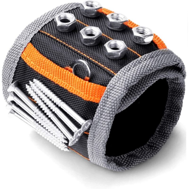Bracelet Magnétique, Pour Papa, Avec Des Aimants Puissants Pour Tenir Les Vis, Les Clous, Les Mèches De Forage, Cadeau D'Outil Pour Les Hommes