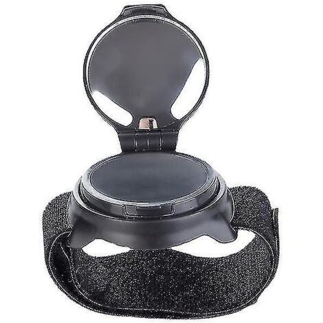 Bracelet rétroviseur de vélo rotatif à 360° - Accessoire de cyclisme réfléchissant noir pour plus de sécurité