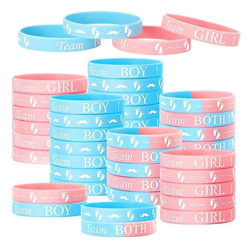Bracelets de révélation du sexe, comprend des bracelets Team Boy et Team Girls pour la révélation du sexe