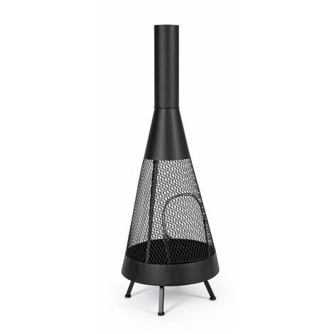 Braciere da Giardino Ø50x138h cm Efesto Nero