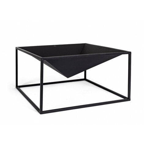 Braciere da Giardino 60x60x31h cm Illinois Nero